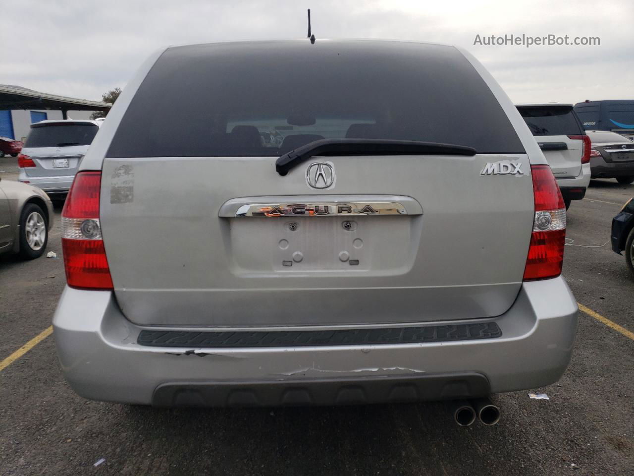 2002 Acura Mdx Touring Silver vin: 2HNYD18682H543076