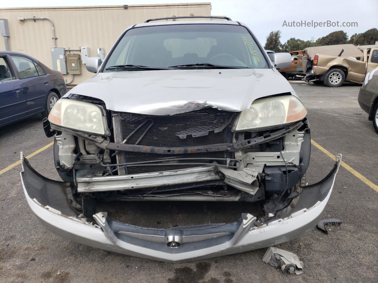 2002 Acura Mdx Touring Silver vin: 2HNYD18682H543076