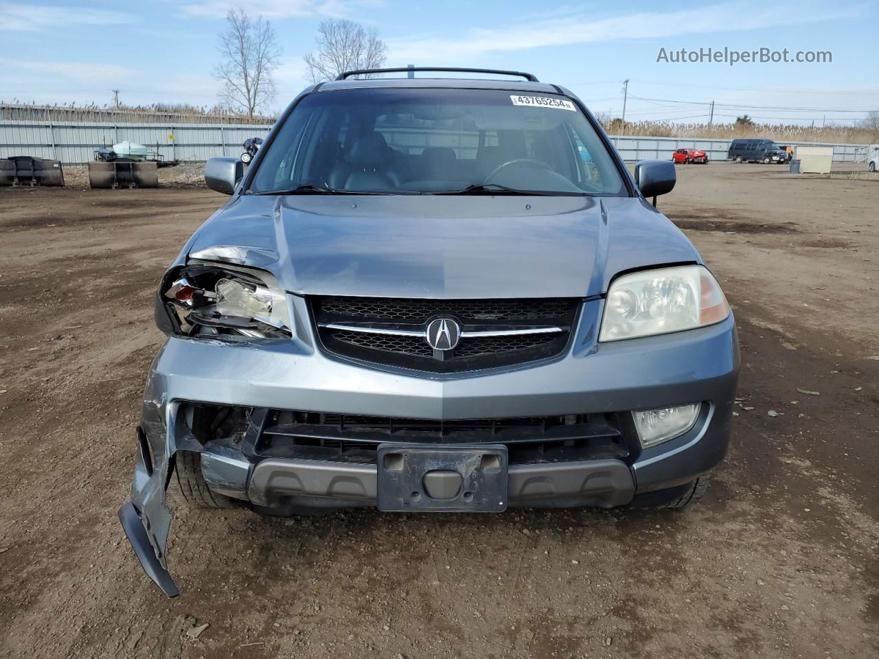 2002 Acura Mdx Touring Silver vin: 2HNYD18692H523838