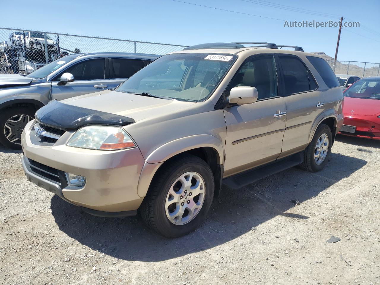 2002 Acura Mdx Touring Золотой vin: 2HNYD18692H527128