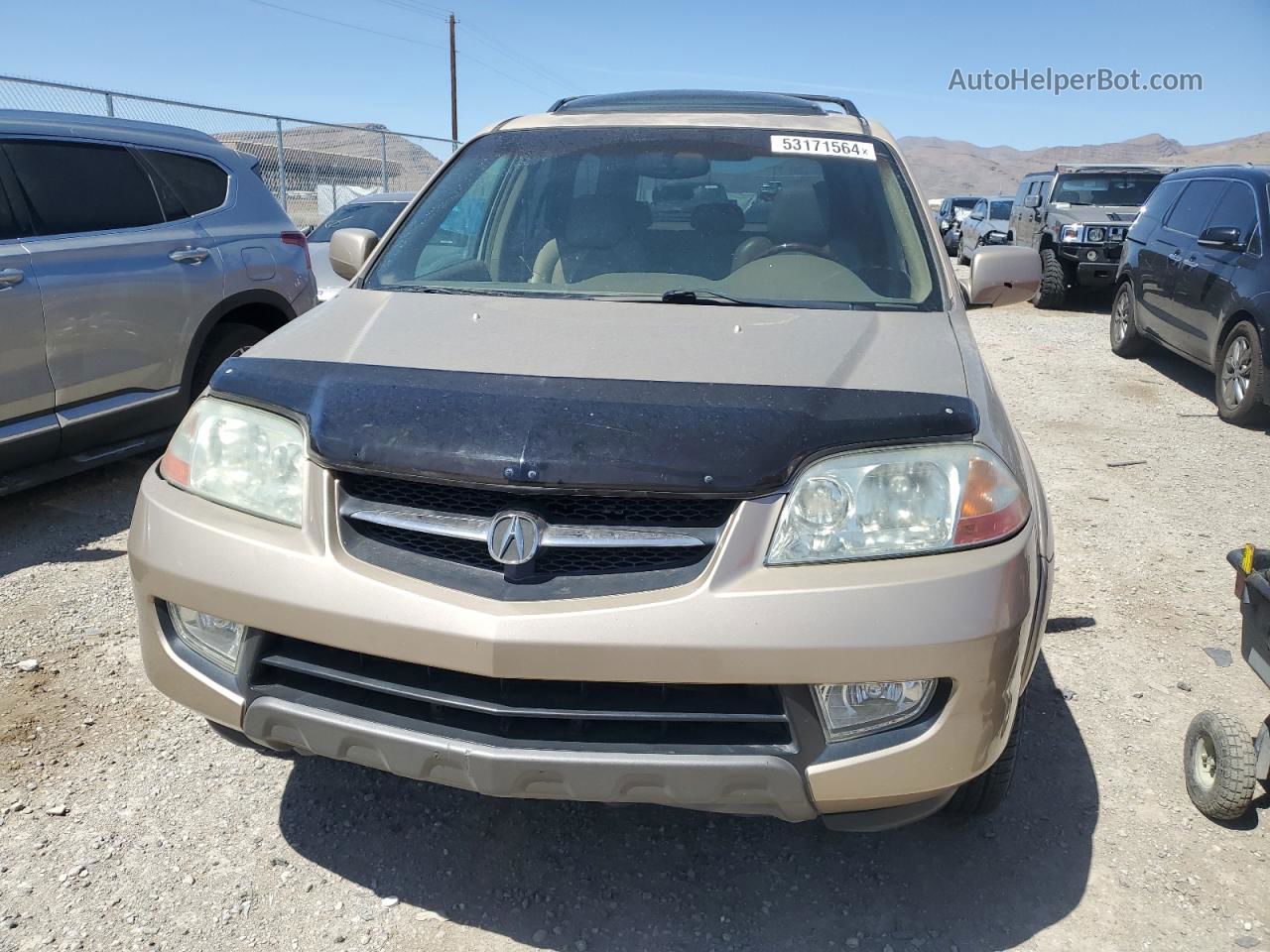 2002 Acura Mdx Touring Золотой vin: 2HNYD18692H527128