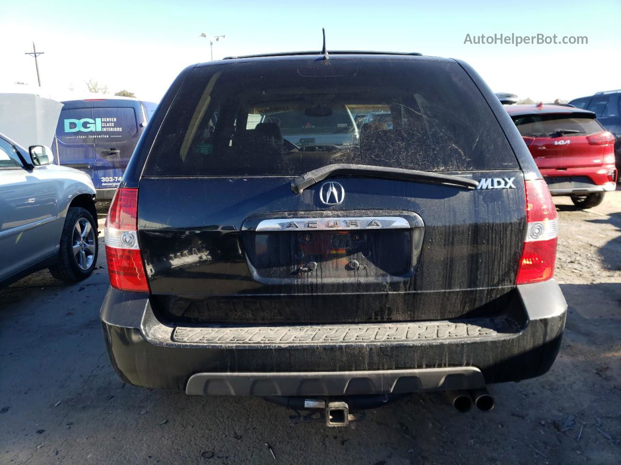 2002 Acura Mdx Touring Black vin: 2HNYD18692H534984