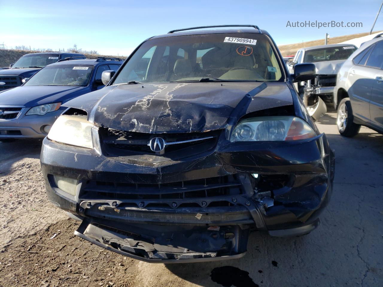 2002 Acura Mdx Touring Black vin: 2HNYD18692H534984