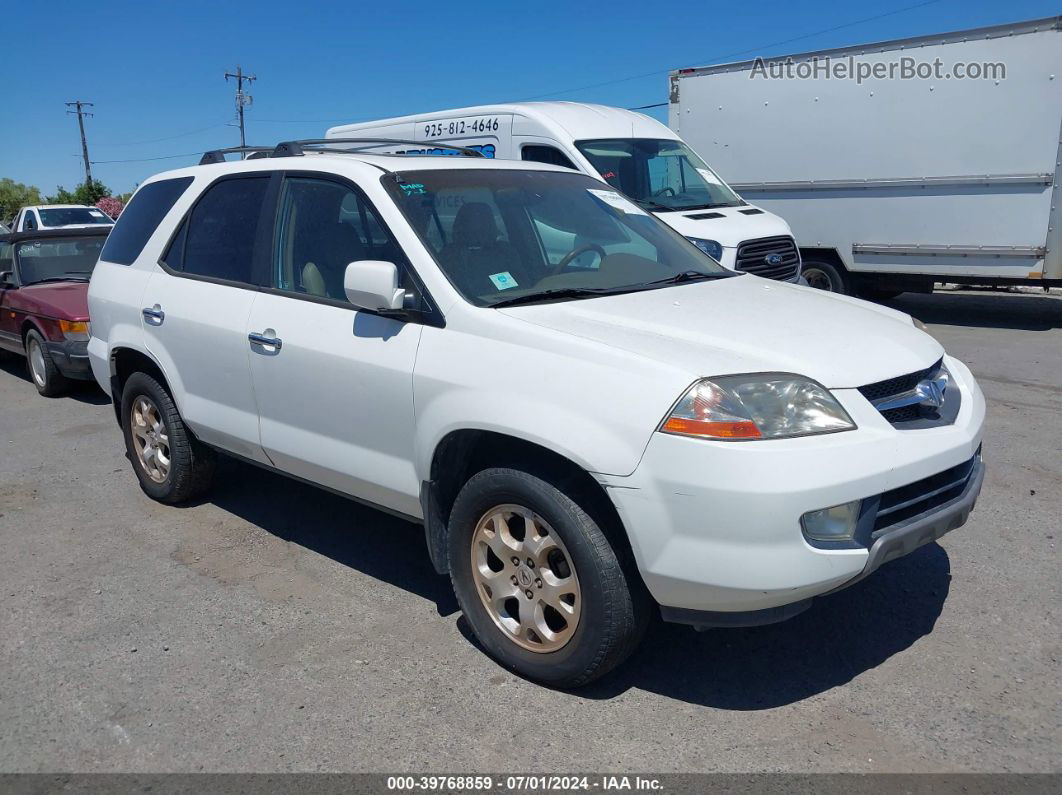 2002 Acura Mdx   White vin: 2HNYD18692H535701