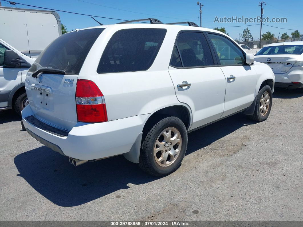 2002 Acura Mdx   White vin: 2HNYD18692H535701