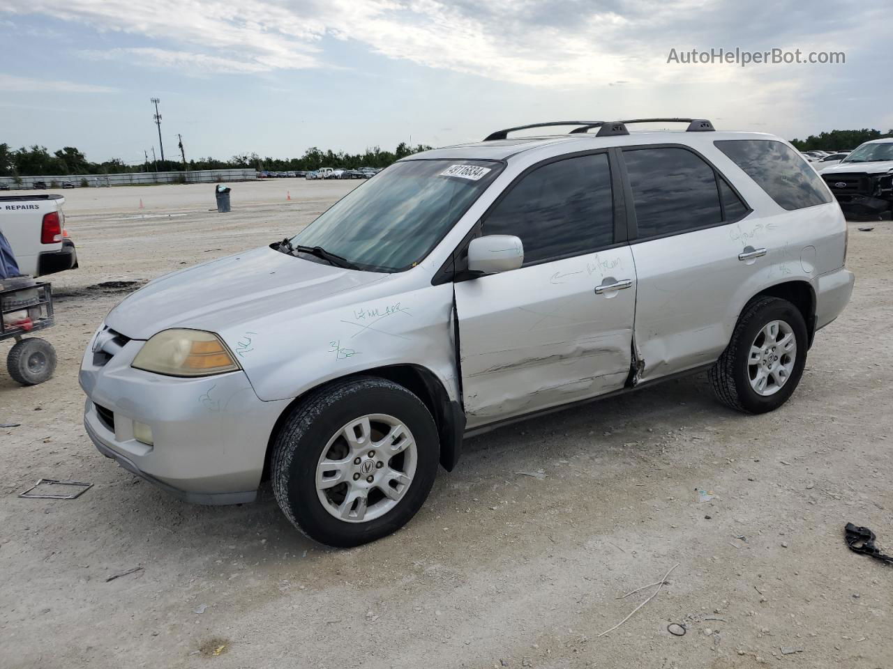 2005 Acura Mdx Touring Silver vin: 2HNYD18695H522547