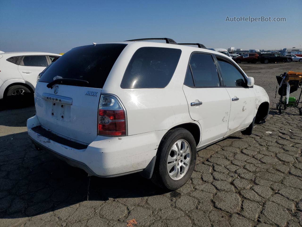 2005 Acura Mdx Touring White vin: 2HNYD18695H535864