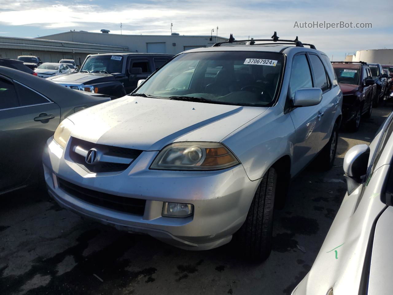 2005 Acura Mdx Touring Silver vin: 2HNYD18695H540014