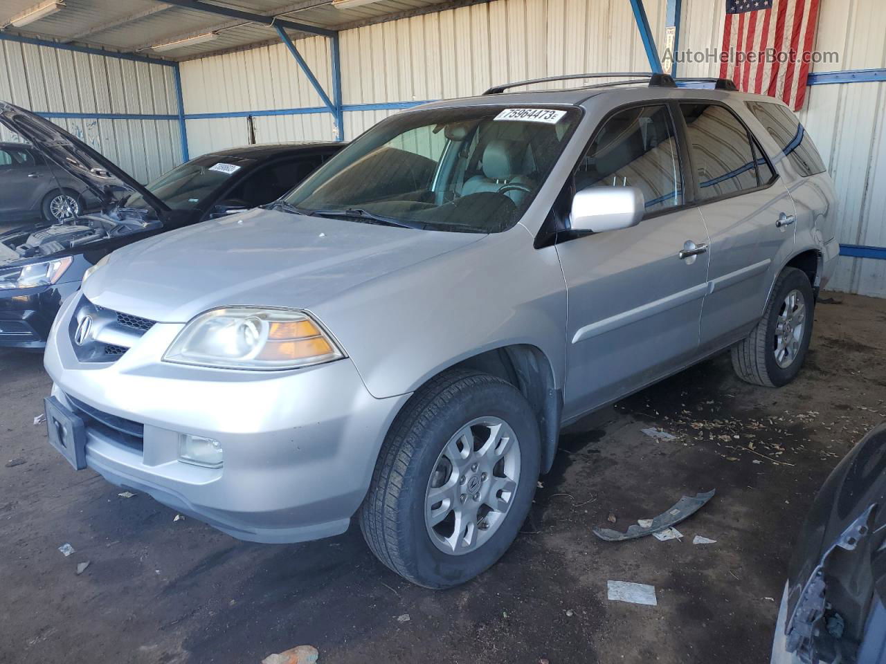 2005 Acura Mdx Touring Серебряный vin: 2HNYD18695H555046