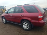 2002 Acura Mdx Touring Red vin: 2HNYD186X2H511598