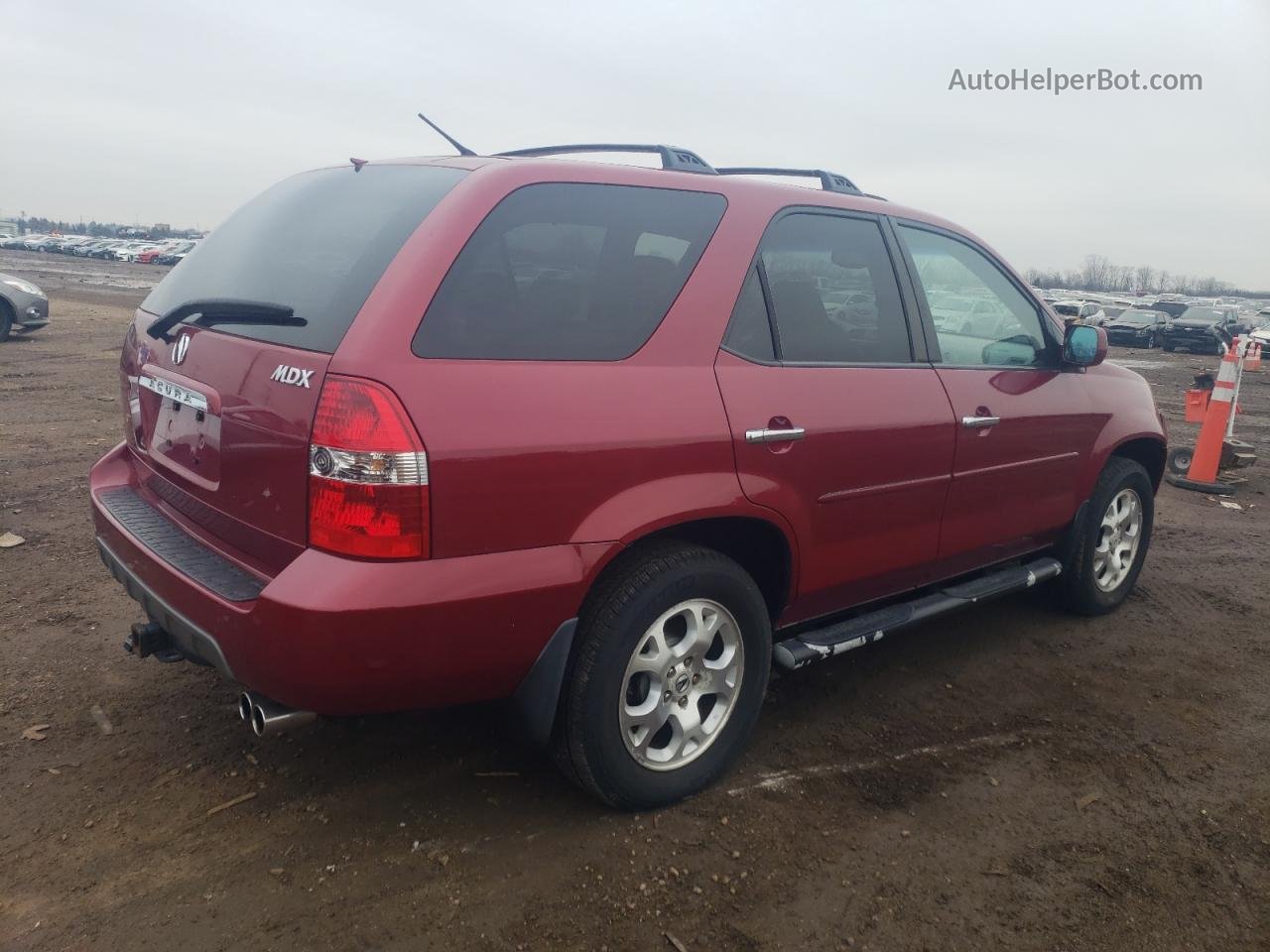 2002 Acura Mdx Touring Red vin: 2HNYD186X2H511598