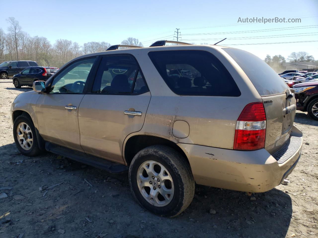 2002 Acura Mdx Touring Золотой vin: 2HNYD186X2H512508