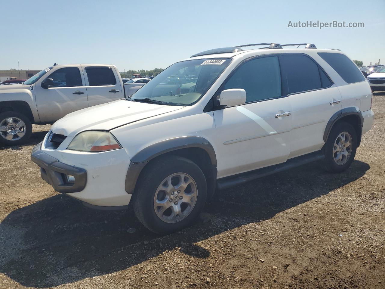 2002 Acura Mdx Touring White vin: 2HNYD186X2H530927