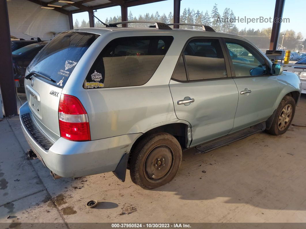 2002 Acura Mdx Touring Pkg Светло-синий vin: 2HNYD186X2H540437