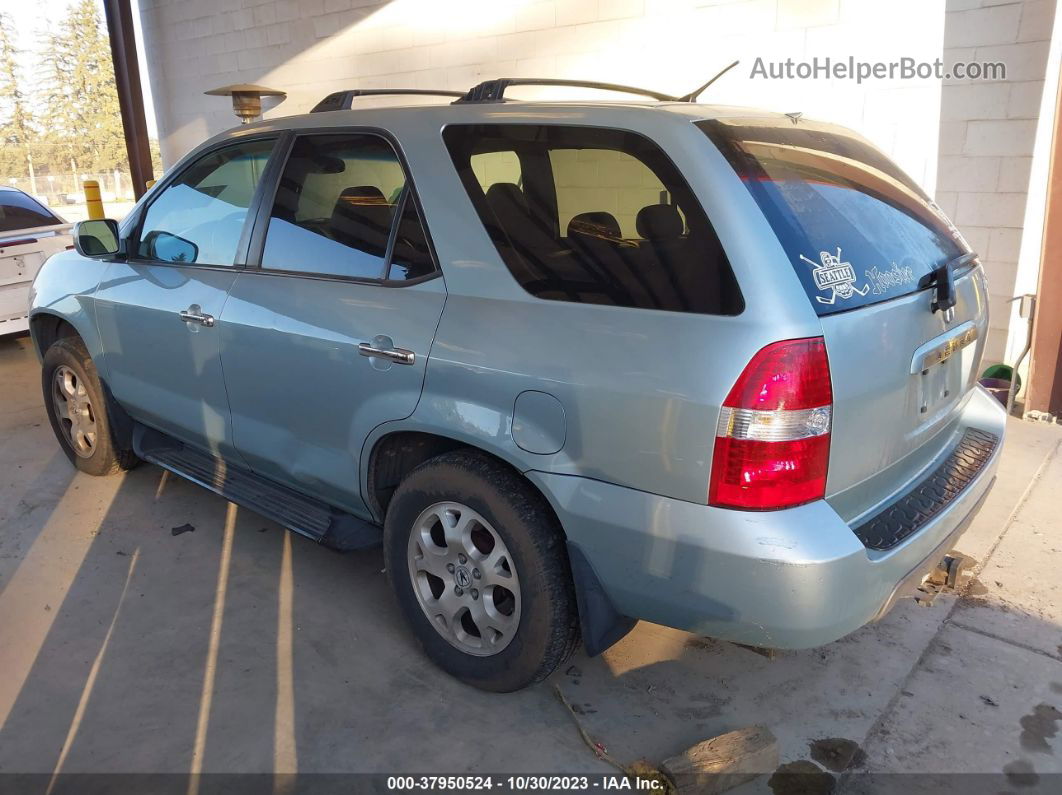 2002 Acura Mdx Touring Pkg Light Blue vin: 2HNYD186X2H540437