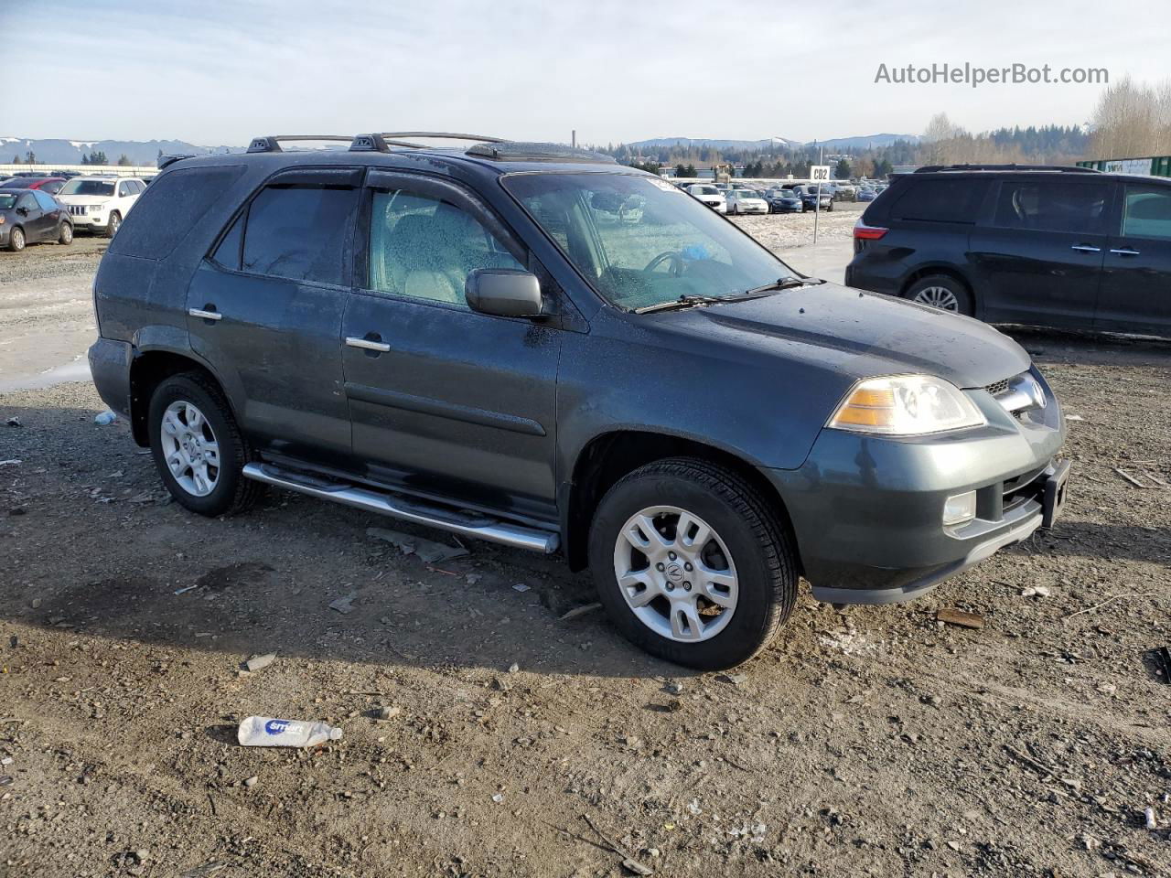 2005 Acura Mdx Touring Gray vin: 2HNYD18715H531459