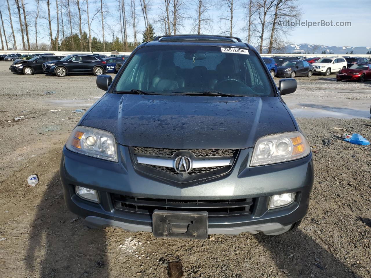 2005 Acura Mdx Touring Gray vin: 2HNYD18715H531459