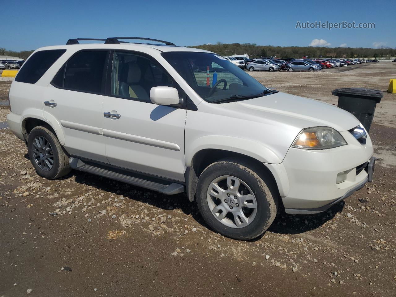 2005 Acura Mdx Touring White vin: 2HNYD18785H519440