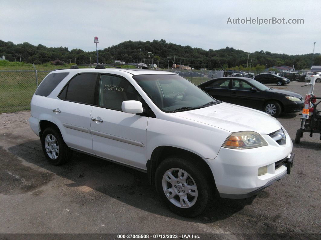 2005 Acura Mdx Touring White vin: 2HNYD18795H558909