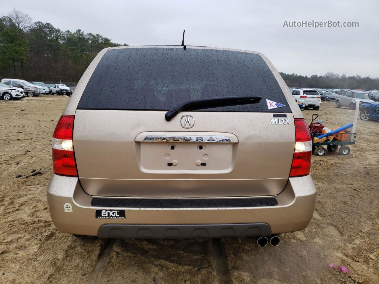 2002 Acura Mdx Touring Beige vin: 2HNYD18802H506928