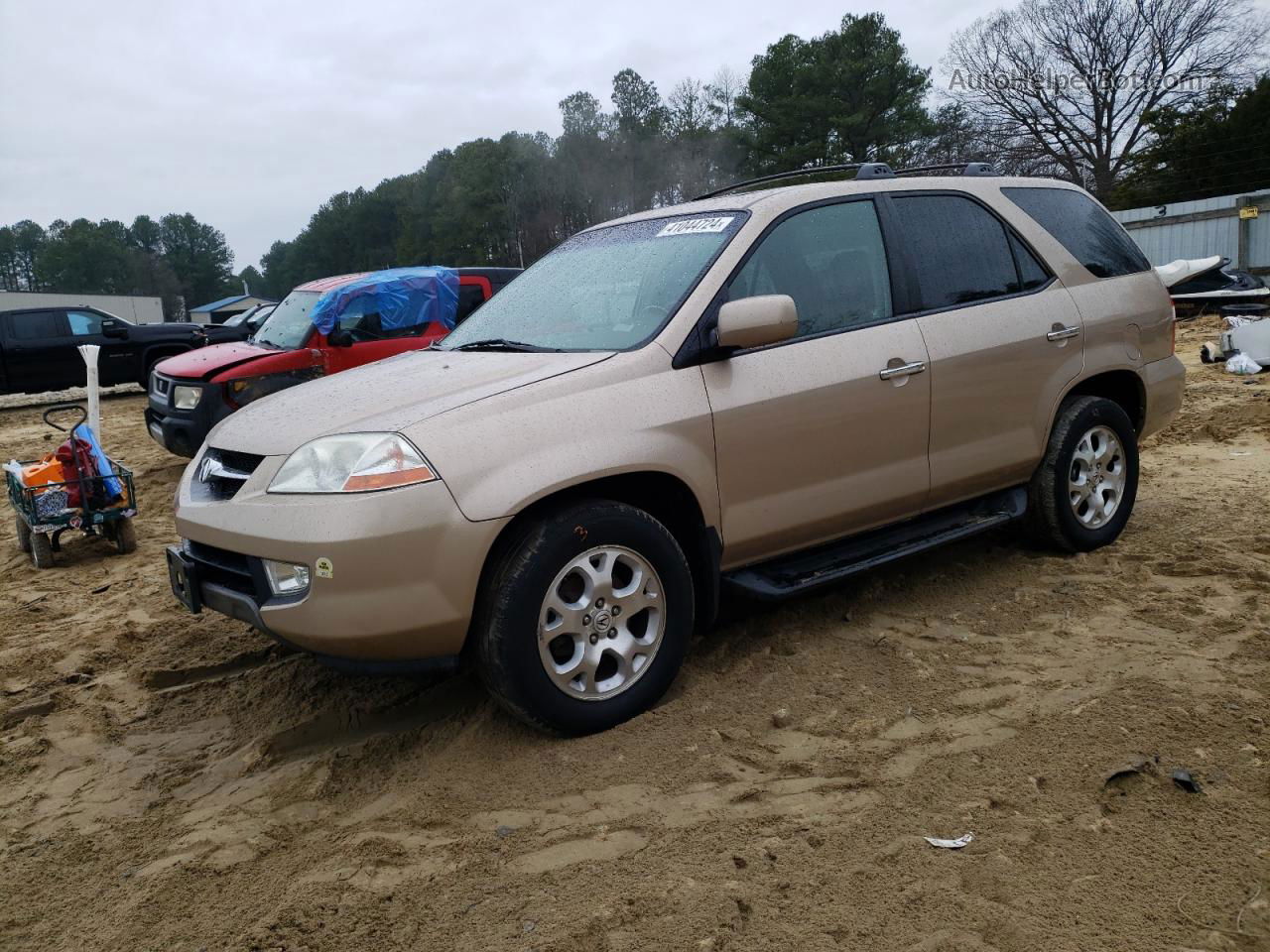 2002 Acura Mdx Touring Beige vin: 2HNYD18802H506928