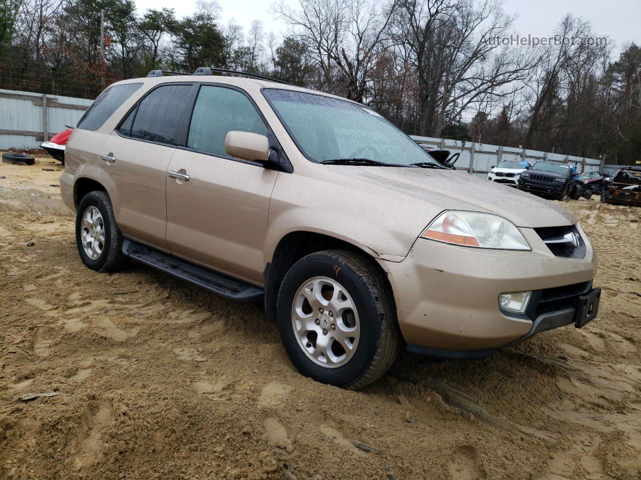 2002 Acura Mdx Touring Beige vin: 2HNYD18802H506928