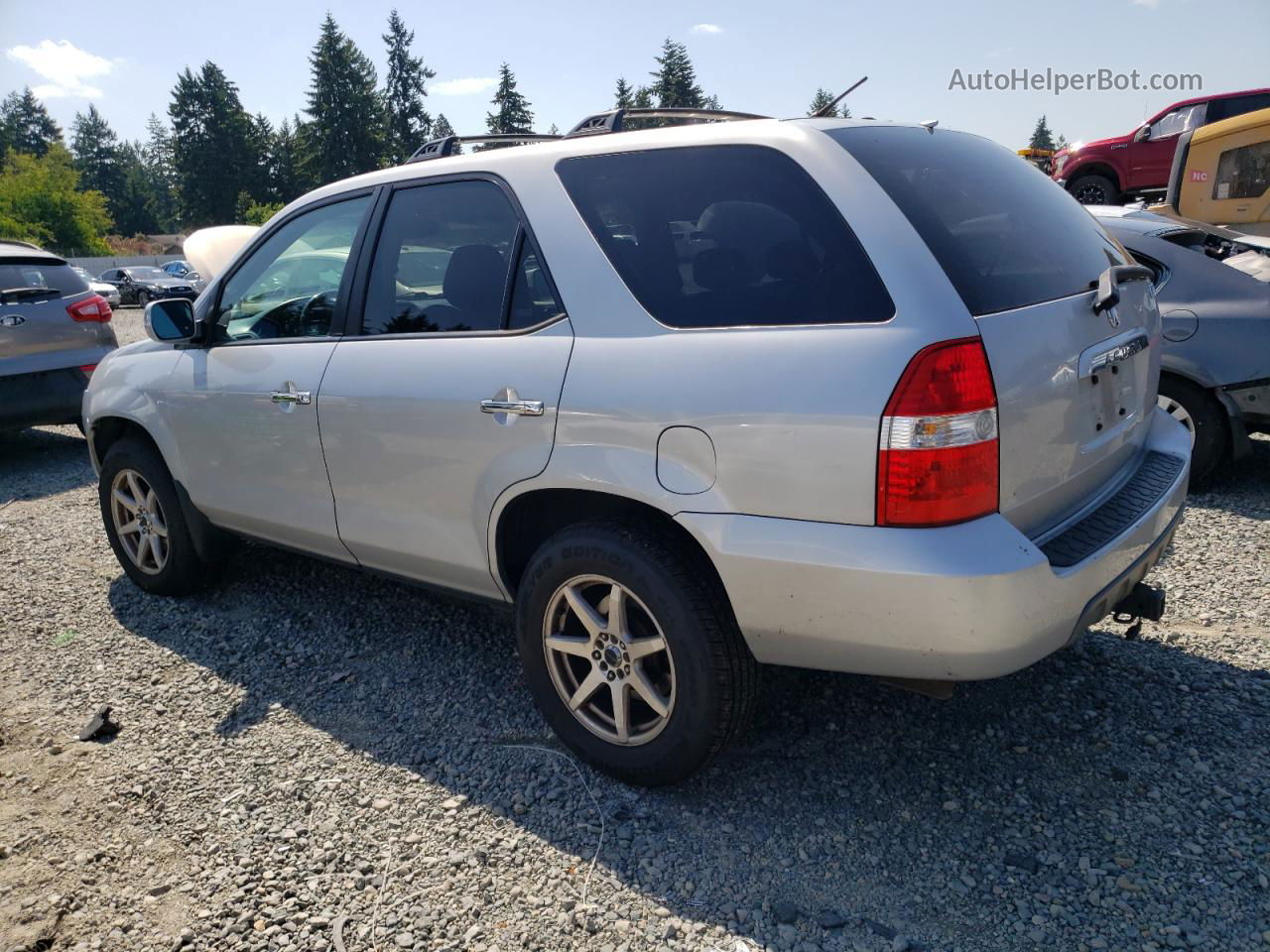 2002 Acura Mdx Touring Silver vin: 2HNYD18802H530131