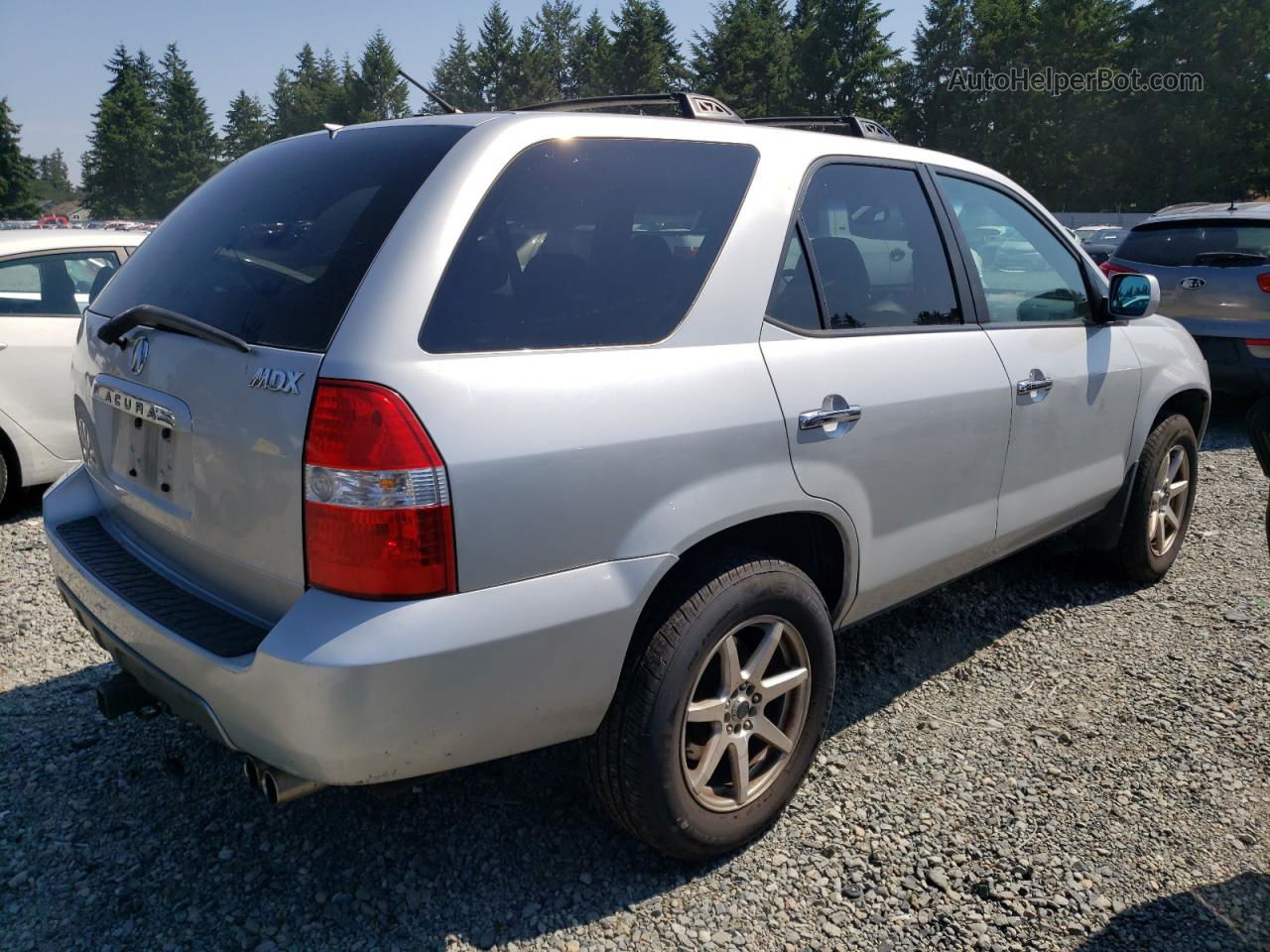 2002 Acura Mdx Touring Silver vin: 2HNYD18802H530131