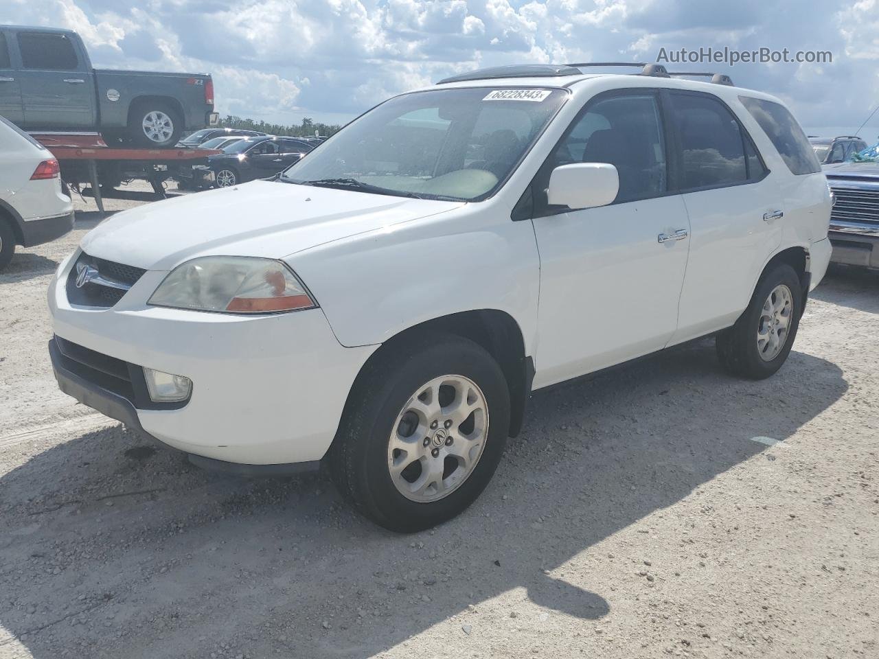 2002 Acura Mdx Touring White vin: 2HNYD18802H530761