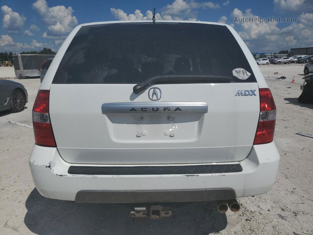 2002 Acura Mdx Touring White vin: 2HNYD18802H530761