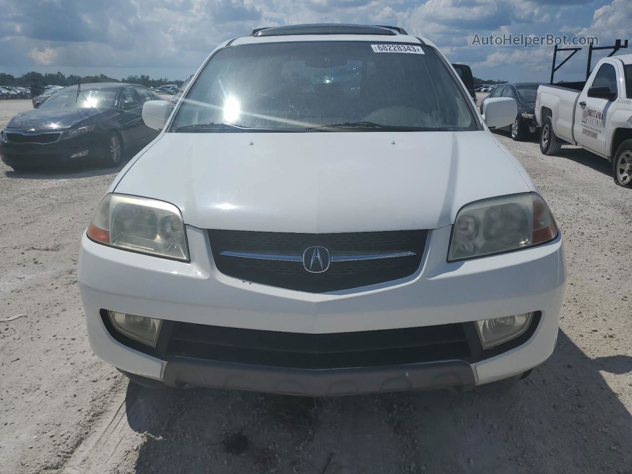 2002 Acura Mdx Touring White vin: 2HNYD18802H530761