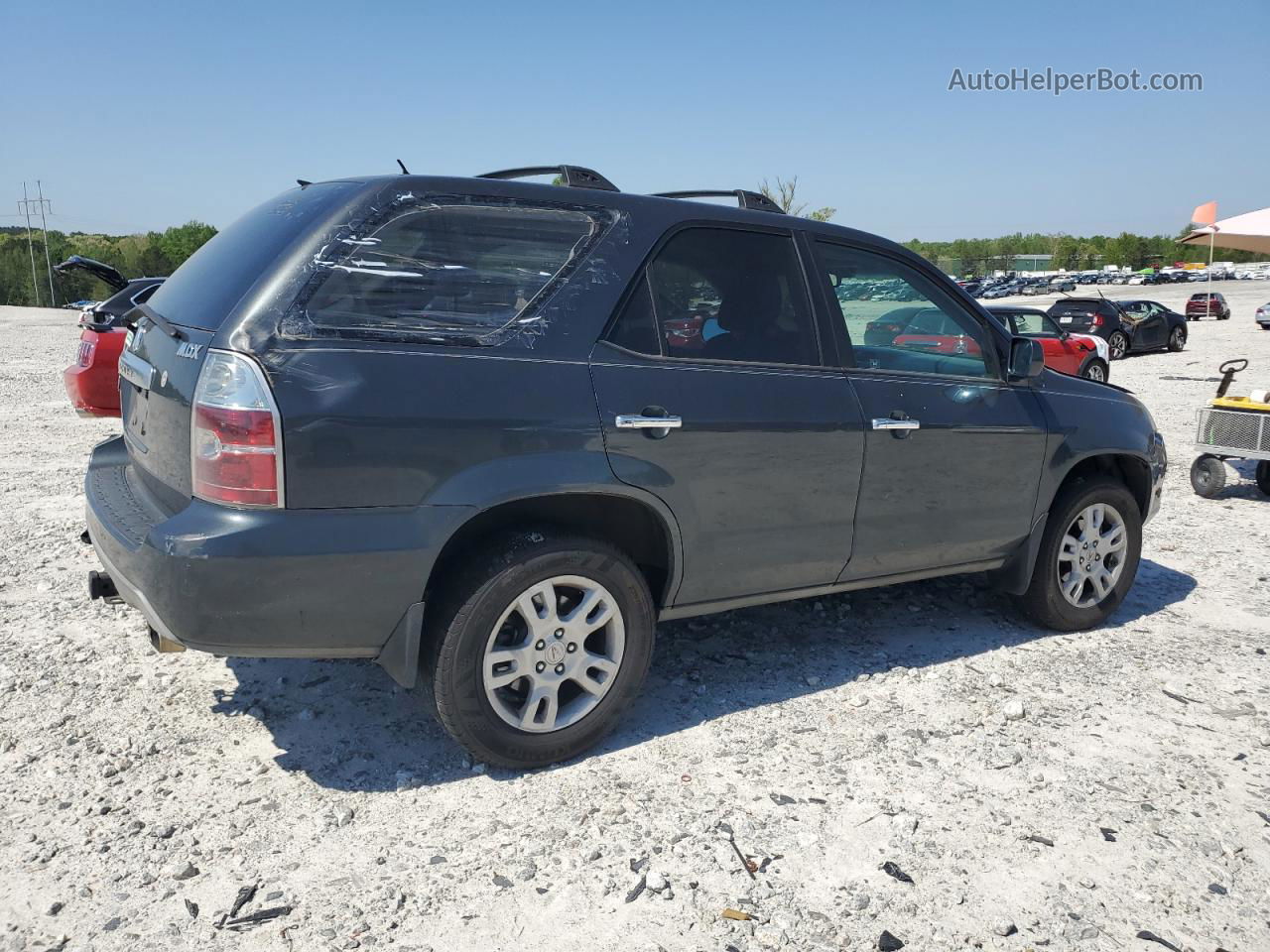 2005 Acura Mdx Touring Gray vin: 2HNYD18805H520350