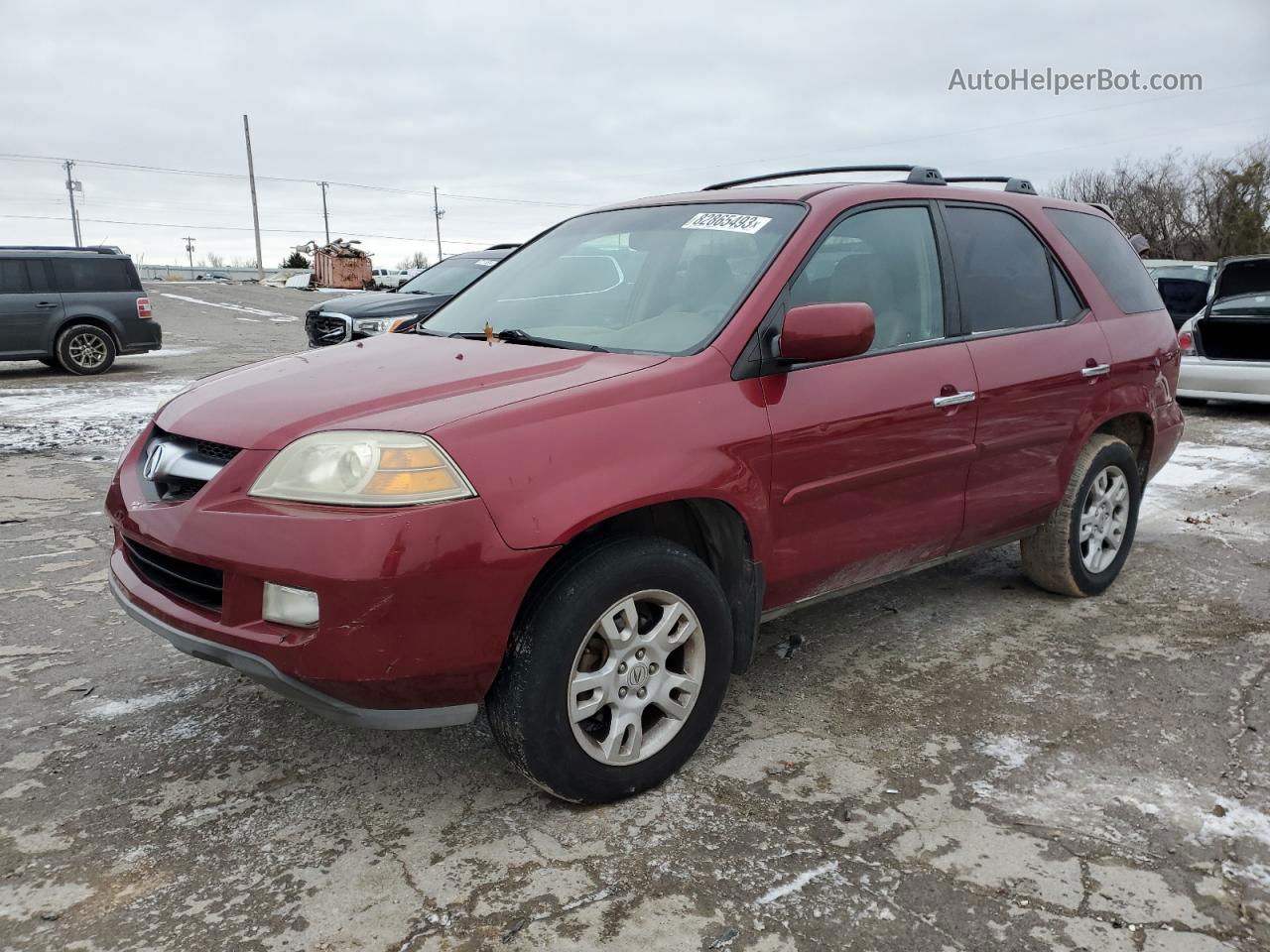 2005 Acura Mdx Touring Красный vin: 2HNYD18805H525886