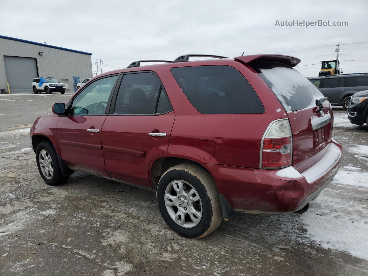 2005 Acura Mdx Touring Red vin: 2HNYD18805H525886