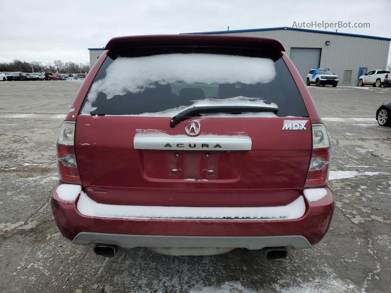 2005 Acura Mdx Touring Red vin: 2HNYD18805H525886