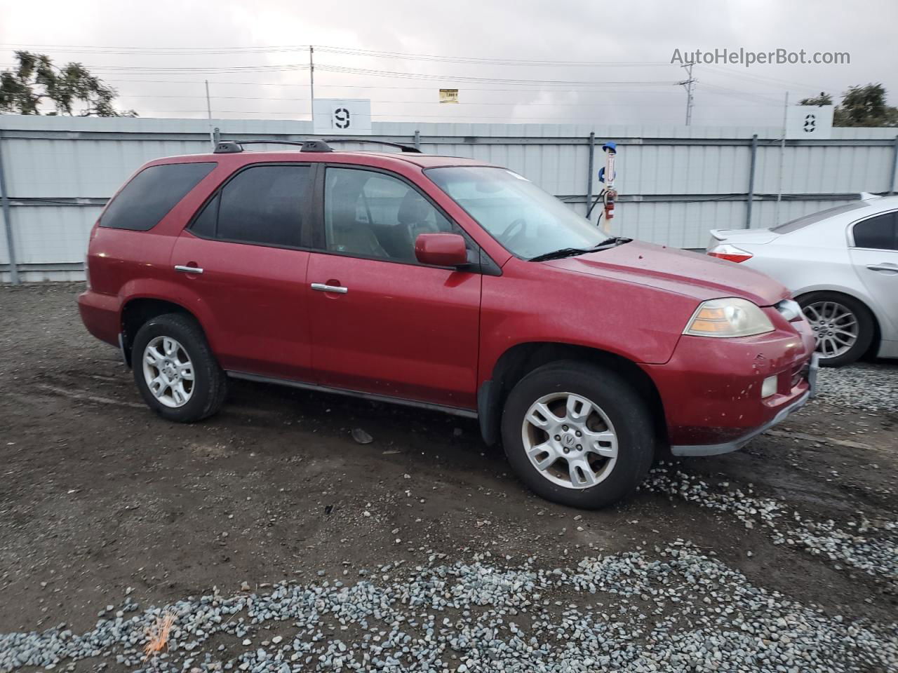 2005 Acura Mdx Touring Red vin: 2HNYD18805H536323