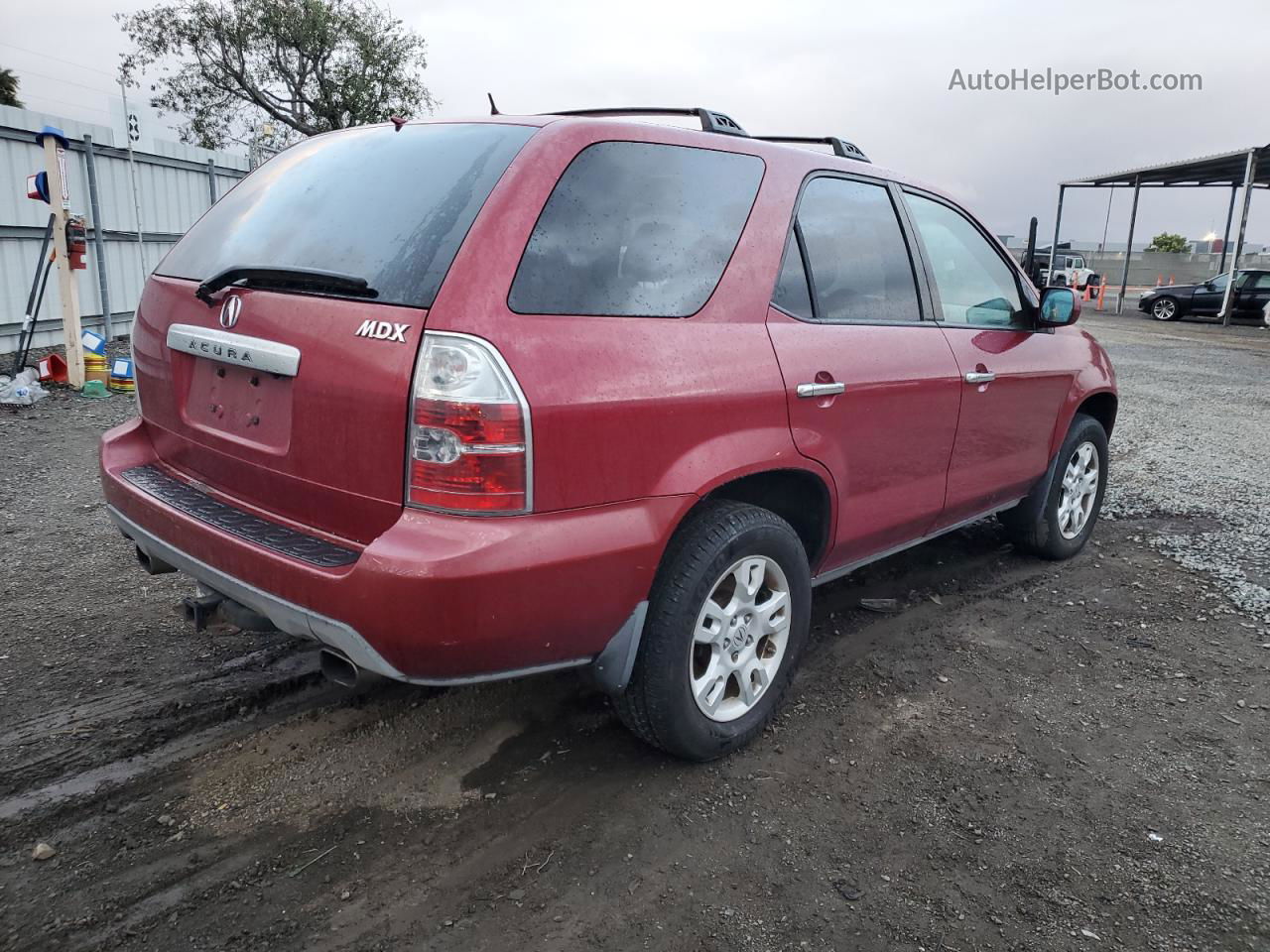 2005 Acura Mdx Touring Red vin: 2HNYD18805H536323