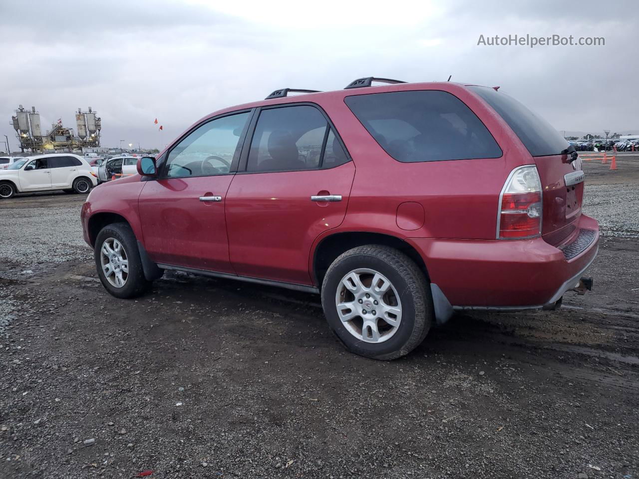 2005 Acura Mdx Touring Red vin: 2HNYD18805H536323