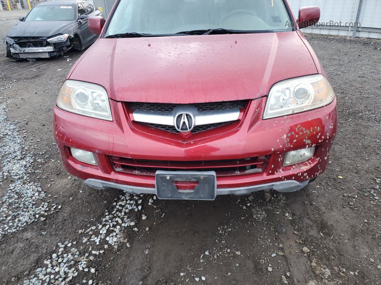 2005 Acura Mdx Touring Red vin: 2HNYD18805H536323