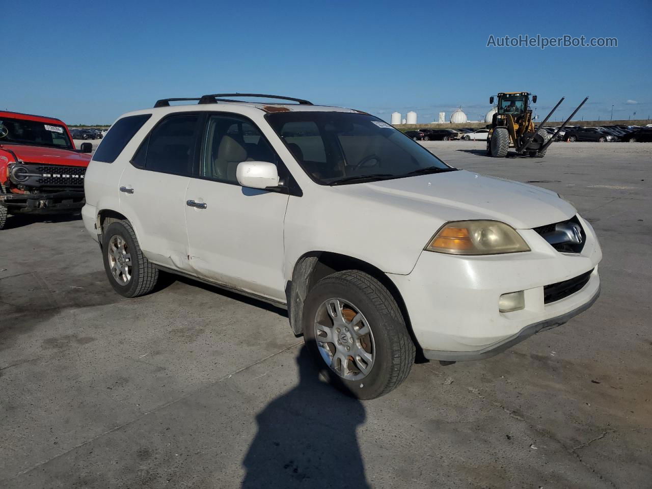 2005 Acura Mdx Touring White vin: 2HNYD18805H537374