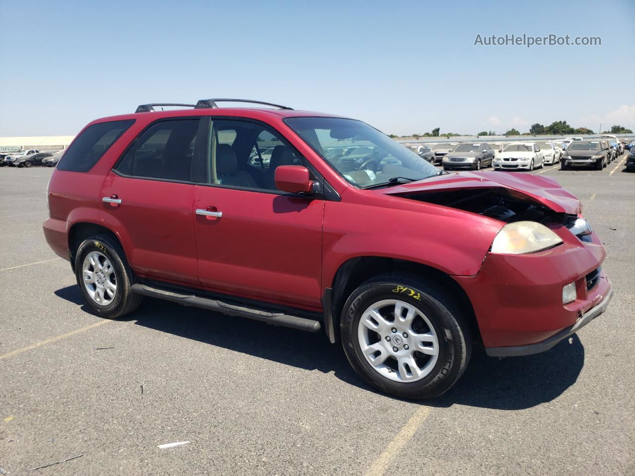 2005 Acura Mdx Touring Burgundy vin: 2HNYD18805H557558