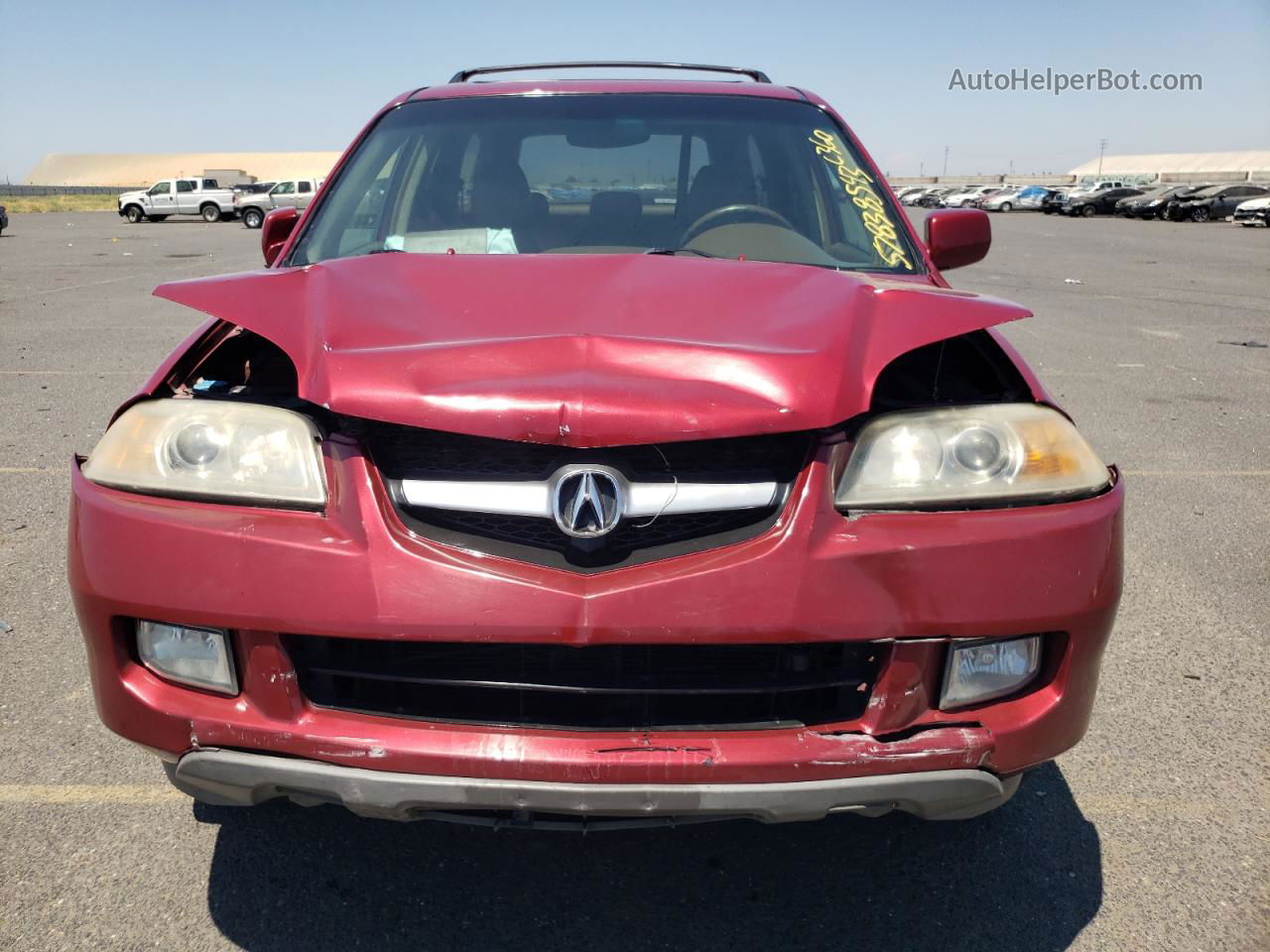 2005 Acura Mdx Touring Burgundy vin: 2HNYD18805H557558