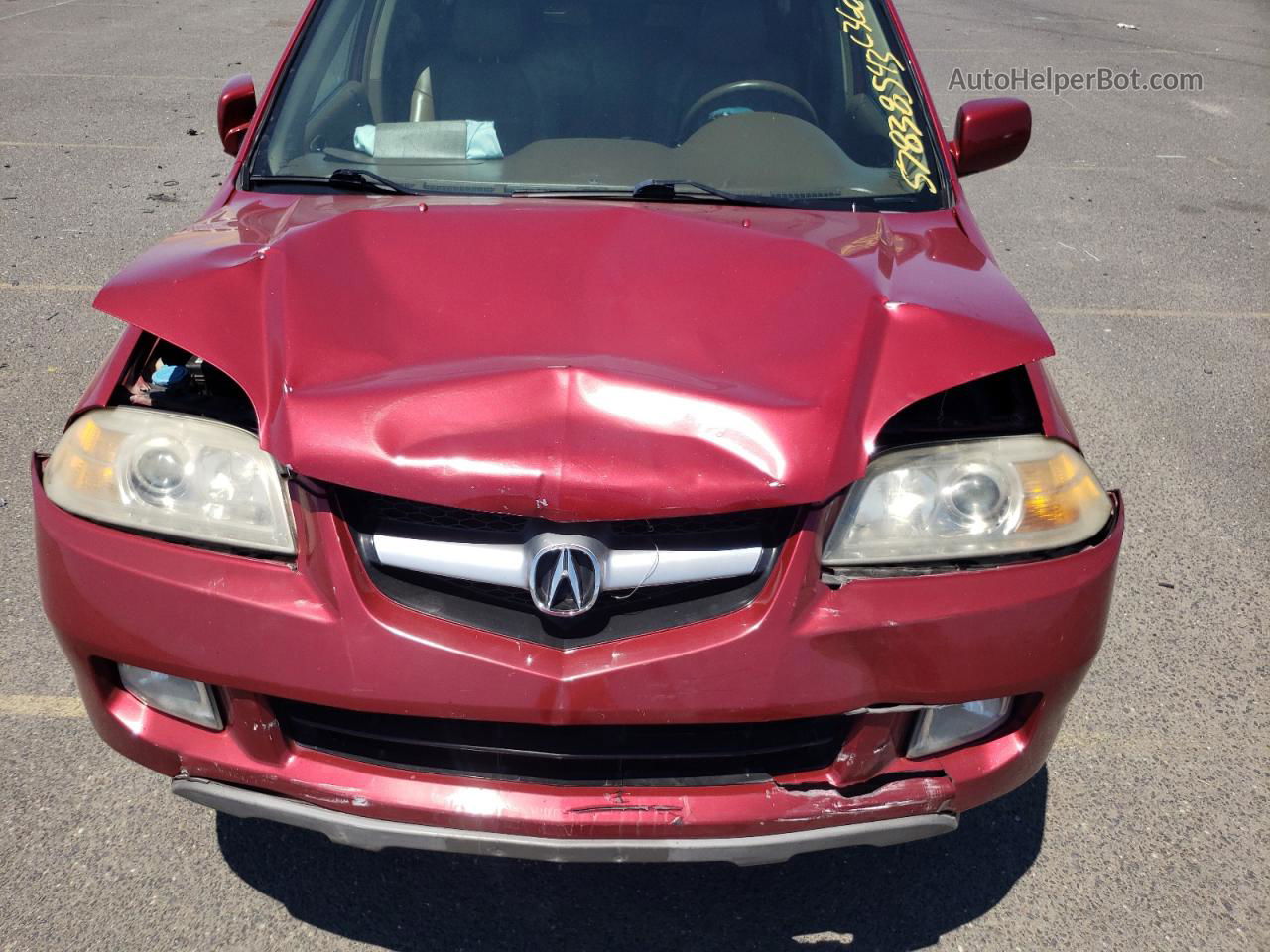 2005 Acura Mdx Touring Burgundy vin: 2HNYD18805H557558