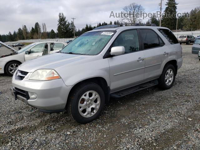 2002 Acura Mdx Touring Silver vin: 2HNYD18812H527254