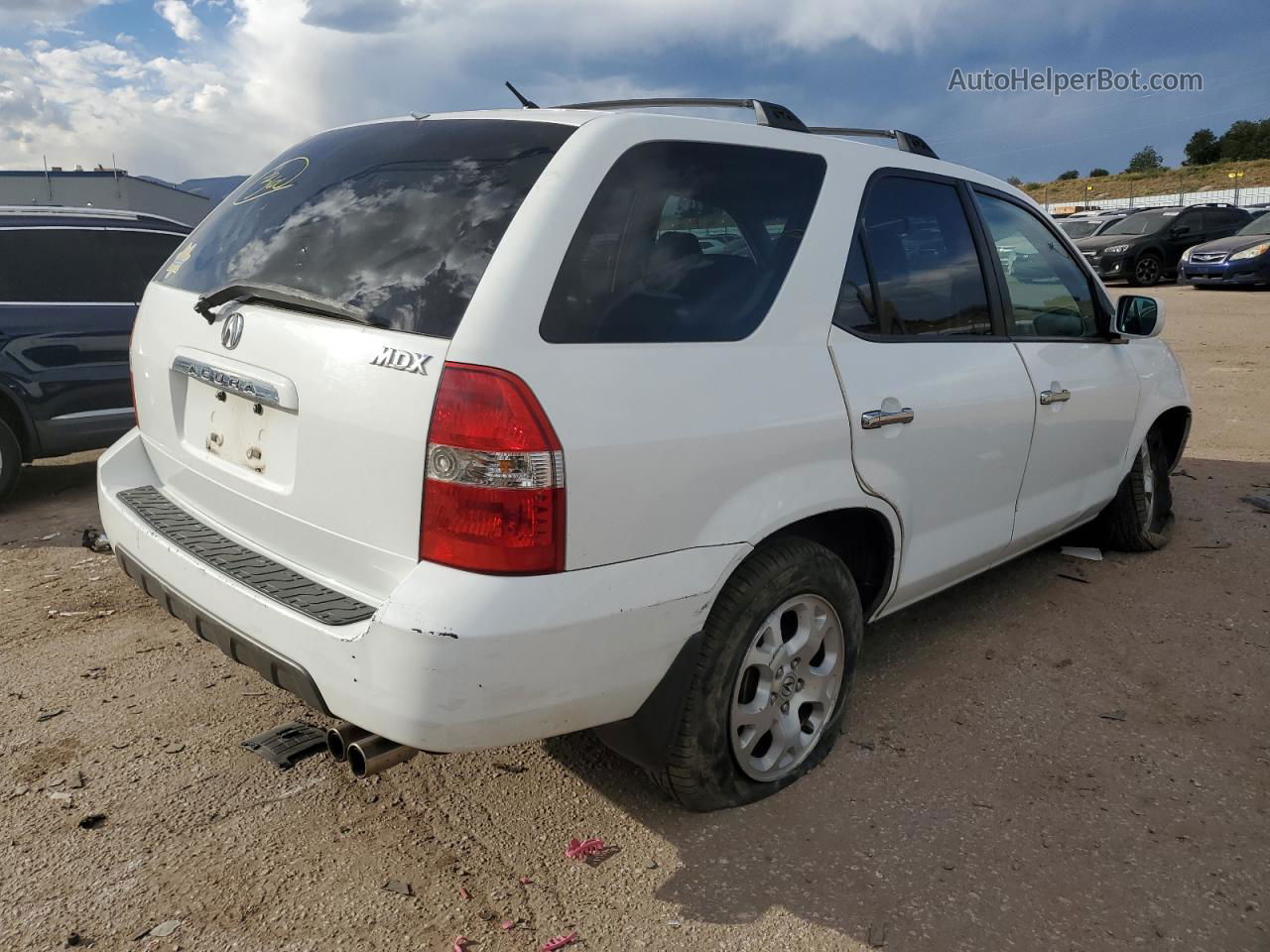 2002 Acura Mdx Touring White vin: 2HNYD18812H545107