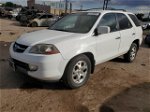 2002 Acura Mdx Touring White vin: 2HNYD18812H545107