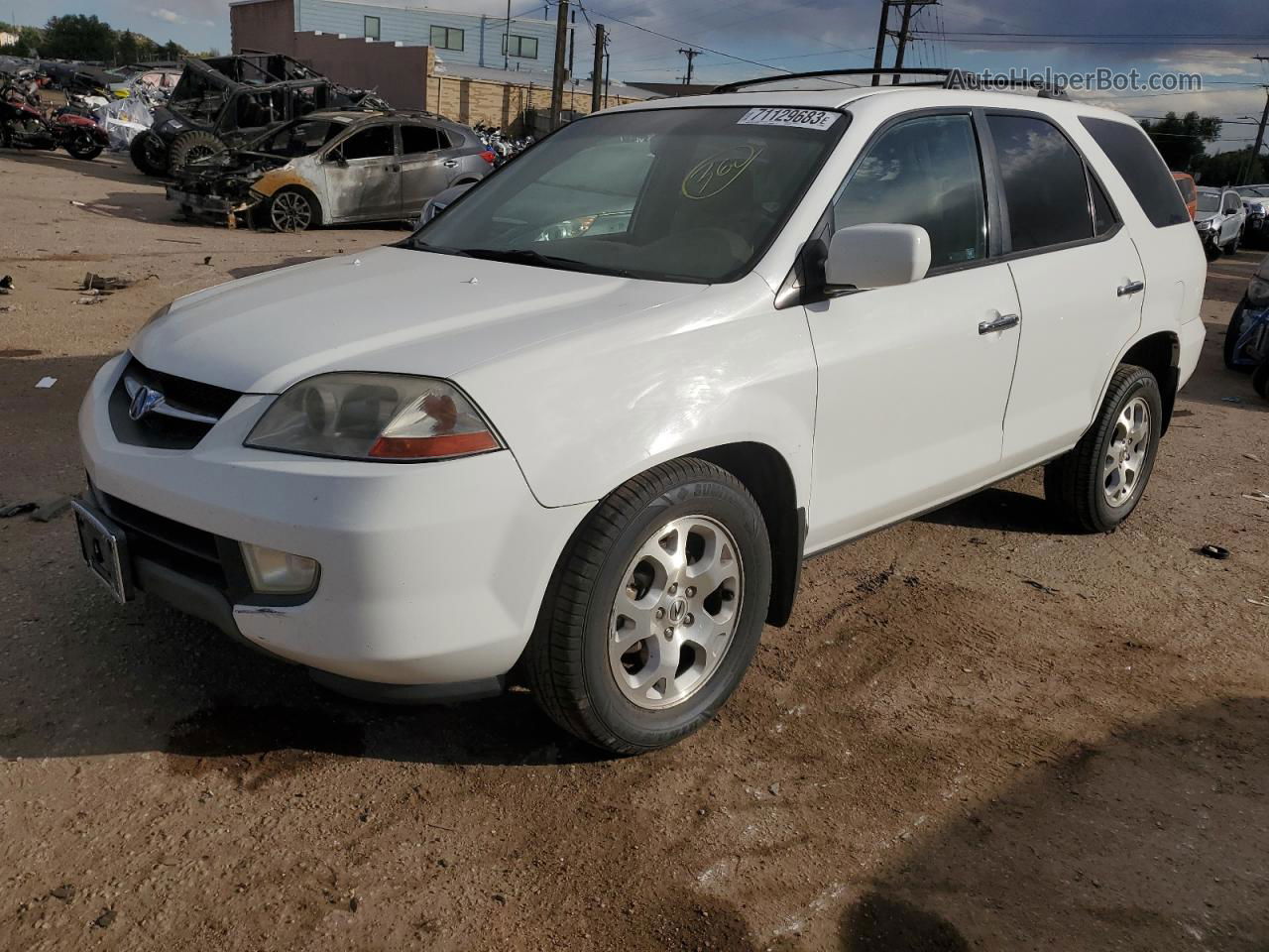 2002 Acura Mdx Touring Белый vin: 2HNYD18812H545107