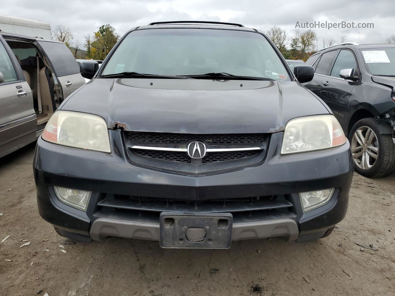 2002 Acura Mdx Touring Black vin: 2HNYD18822H504176