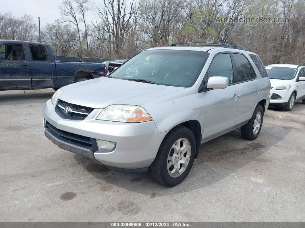 2002 Acura Mdx   Серебряный vin: 2HNYD18822H521141