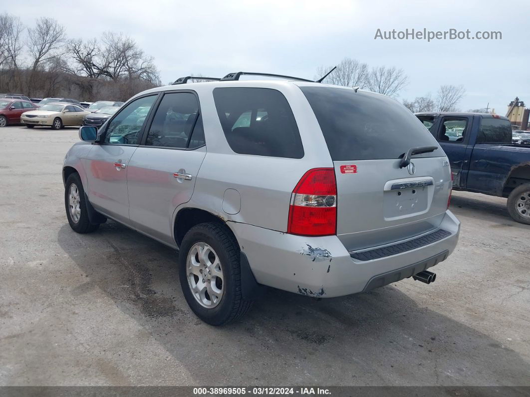 2002 Acura Mdx   Серебряный vin: 2HNYD18822H521141